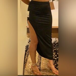 Forever 21 Black High-Low Skirt